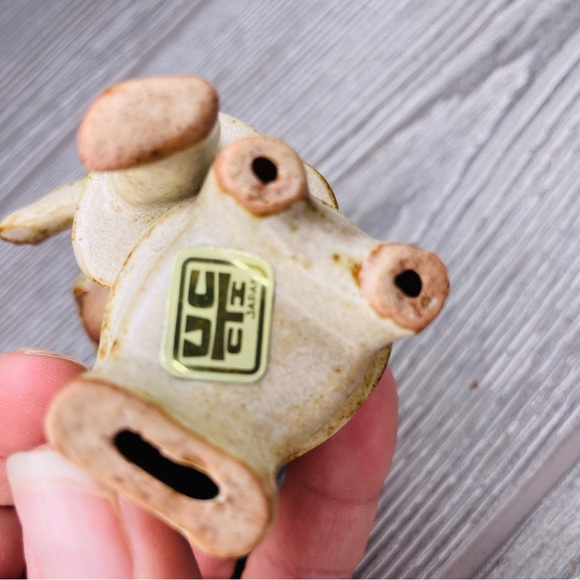 Vintage Japan UCTCI Bristolia Figurine Little Girl Kneeling Chair Pottery decor - Picture 7 of 7